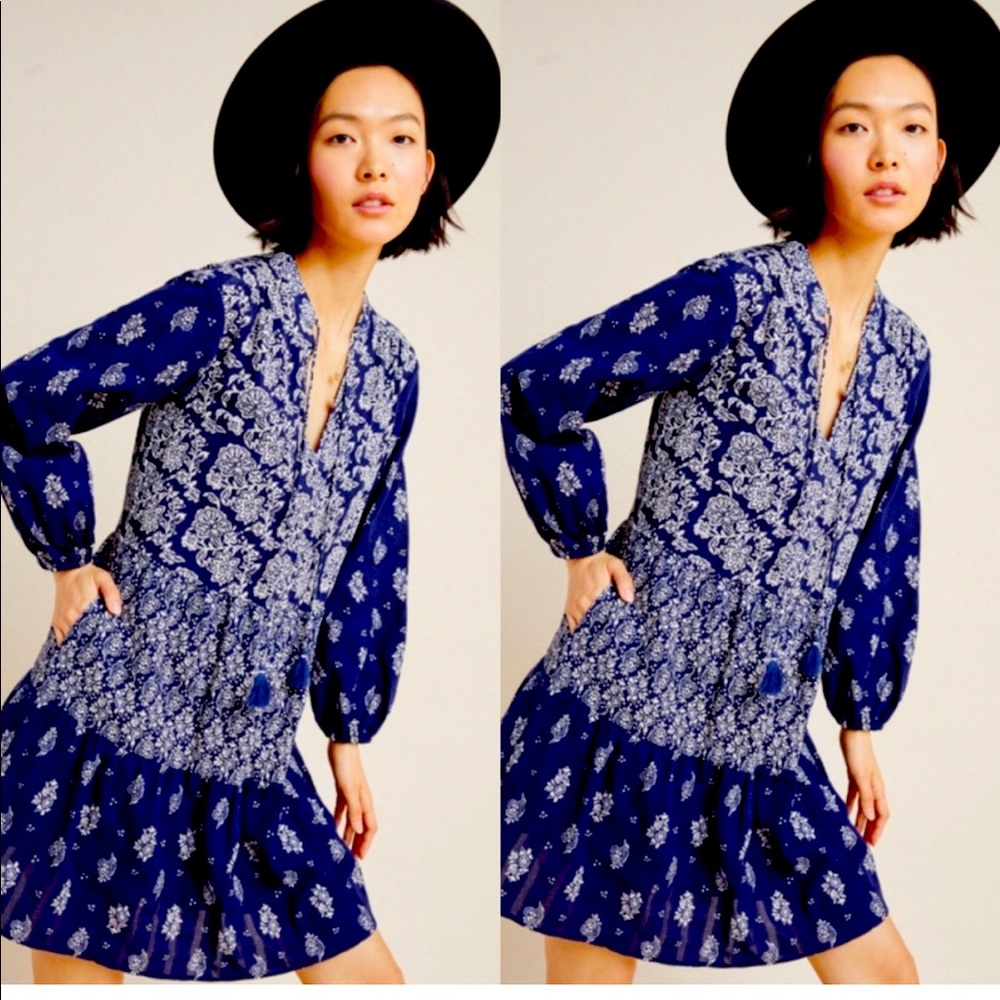 ANTHROPOLOGIE × Maeve -  Carlita Tiered Tunic size M